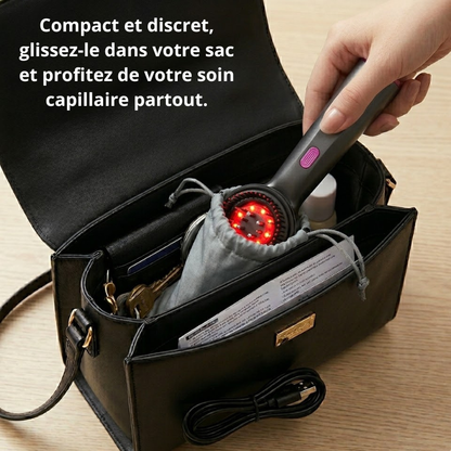 Brosse cheveux massante 3 en 1