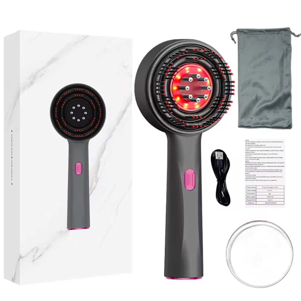 Brosse cheveux massante 3 en 1