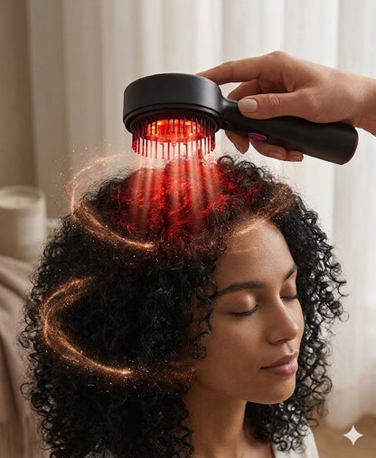 Brosse cheveux massante 3 en 1